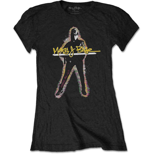Mary J Blige Ladies T-Shirt: Glow