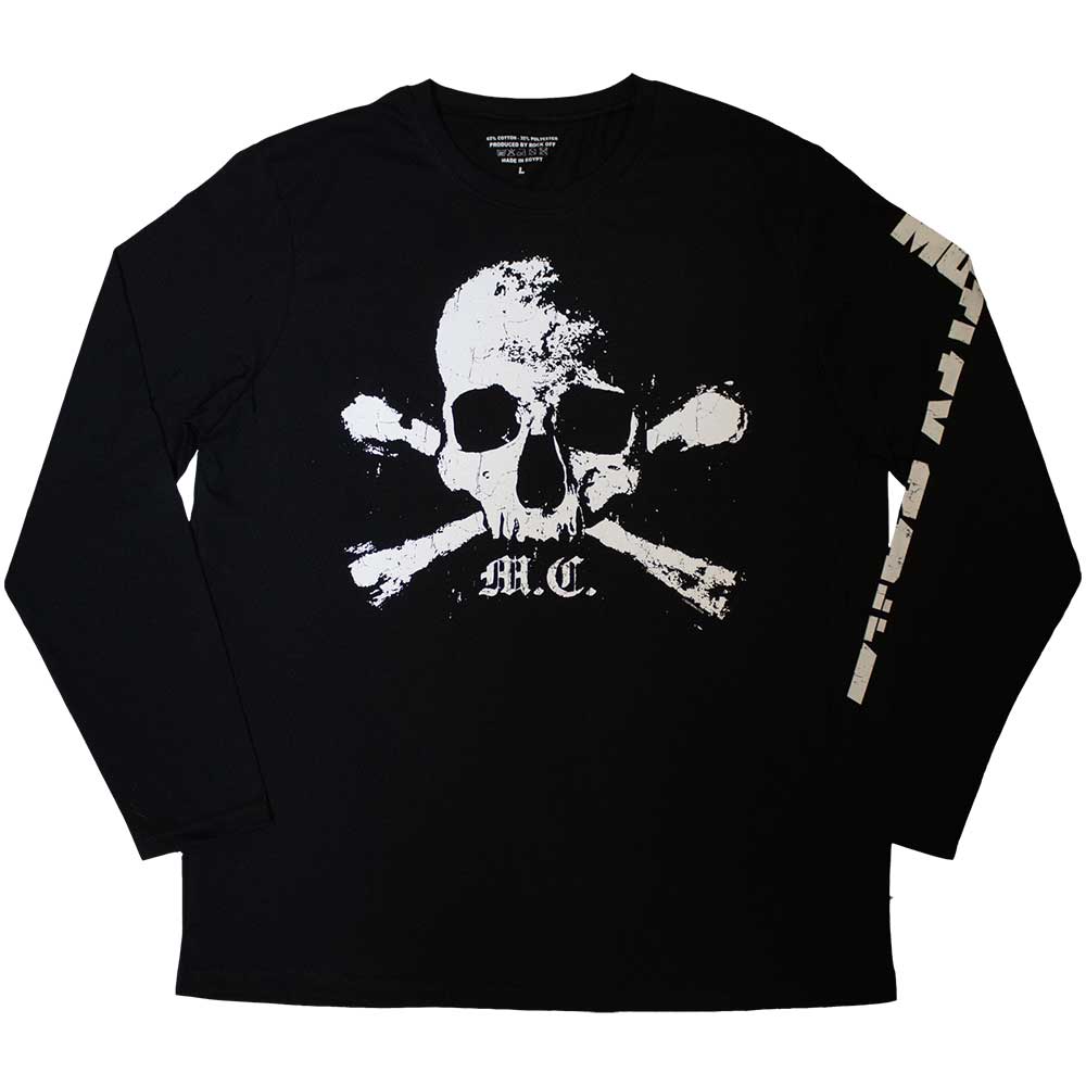 Motley Crue Unisex Long Sleeve T-Shirt: Orbit Skull