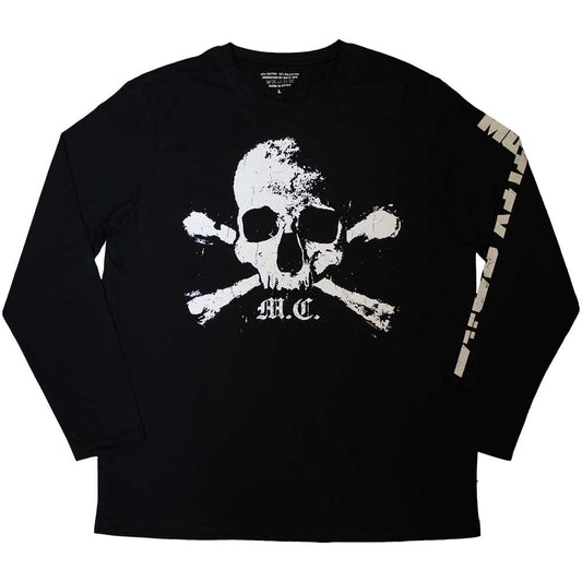 Motley Crue Unisex Long Sleeve T-Shirt: Orbit Skull