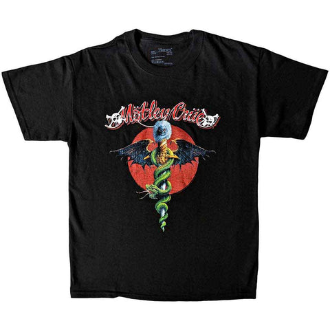 Motley Crue Kids T-Shirt: Feelgood Red Circle