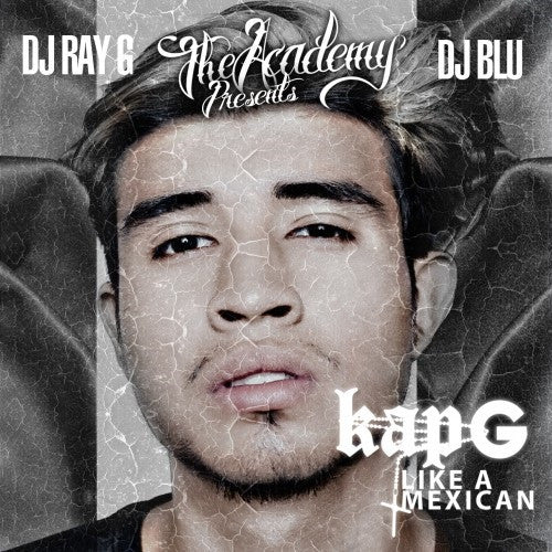 Blu-ray cover featuring portrait of KapG, with cracked texture.