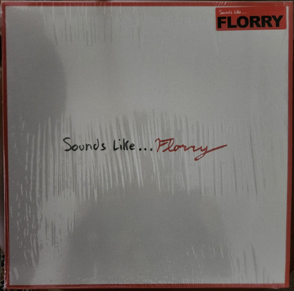 Silver vinyl record cover with red "Florry" text and handwritten title.