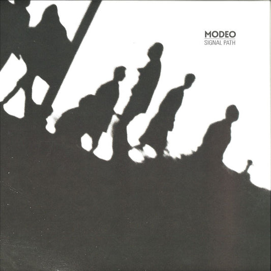 Vinyl record cover: silhouetted figures against a white background.