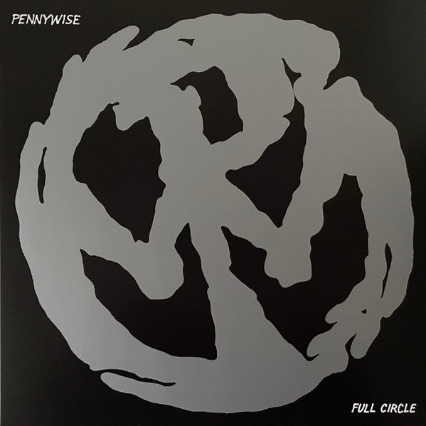 Pennywise “Full Circle” vinyl record cover: gray abstract design on black.