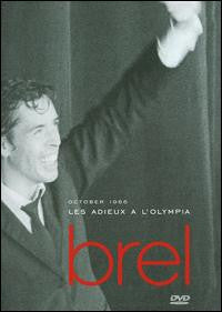DVD cover featuring Jacques Brel in performance, with red text and logo.