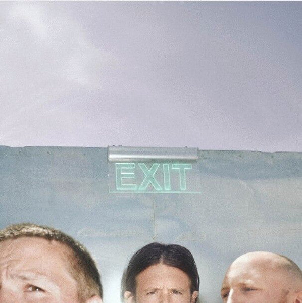 Bazart album cover with a glowing green "EXIT" sign and blurred figures.