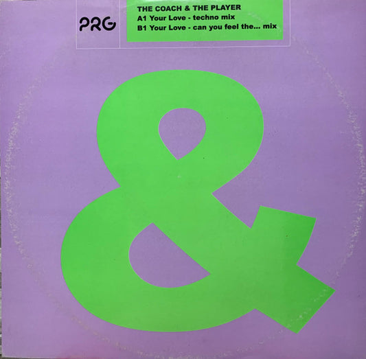 Vinyl record cover with a large green ampersand on a lilac background.