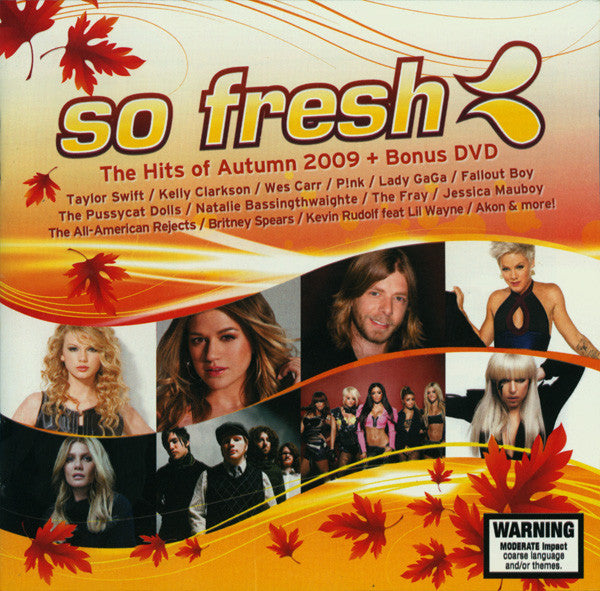 DVD cover for “So Fresh 2009 + Bonus DVD” featuring multiple pop artists.