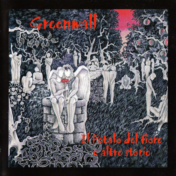 CD cover for Greenwall’s “Il Petalo Del Fiore” with figures in a dark forest.