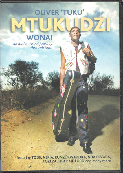 DVD cover featuring Oliver “Tuku” Mtukudzi with guitar, standing by a road.