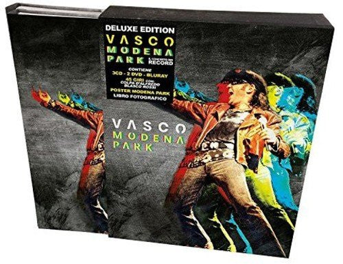 DVD case for Vasco Modena Park concert, featuring a singer in performance.