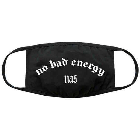 Nas Face Mask Bad Energy Official Black Protective Covering Washable Reusable One Size