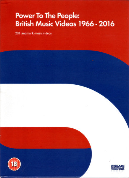 DVD cover for “Power To The People: British Music Videos 1966-2016”.