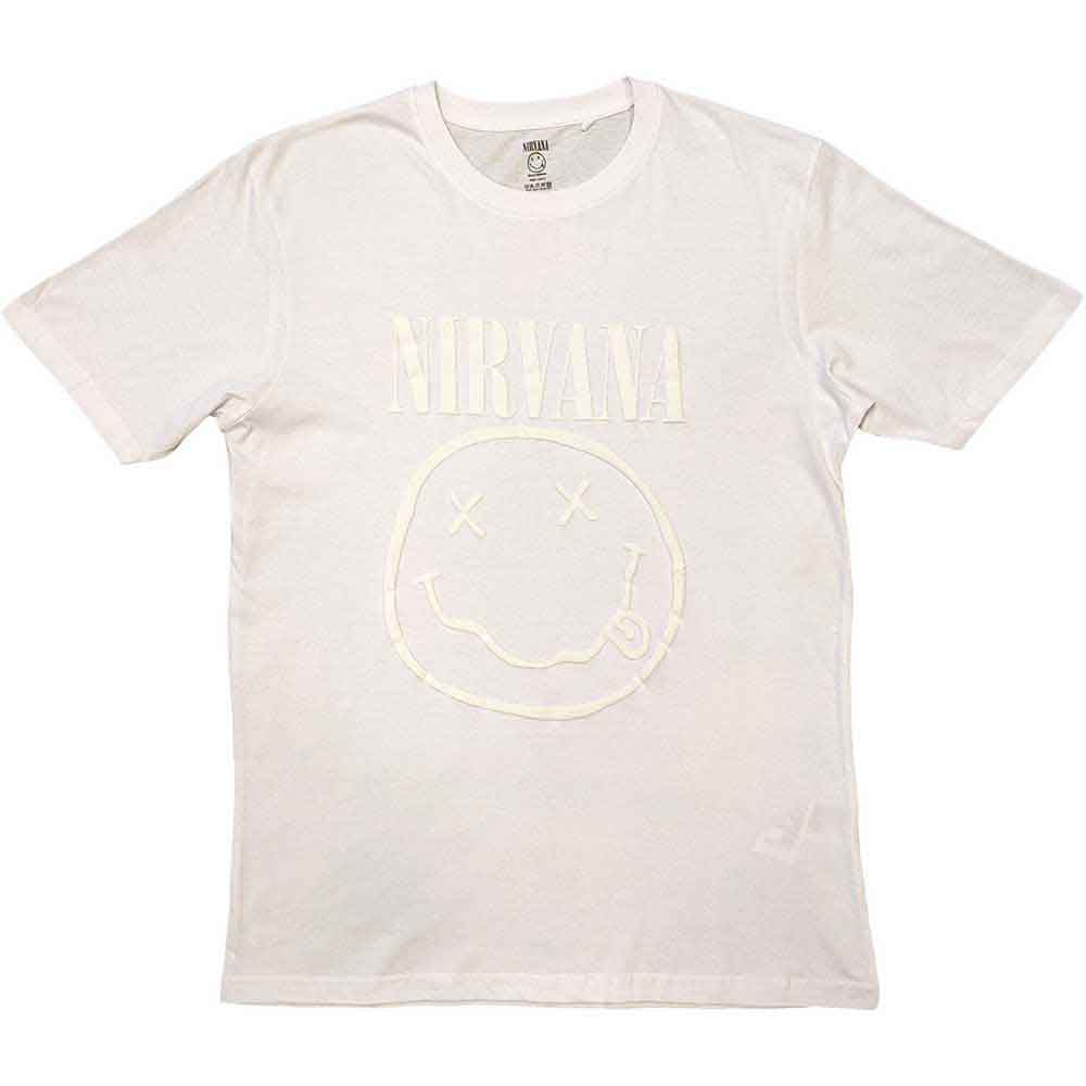Nirvana Unisex T-Shirt: White Happy Face