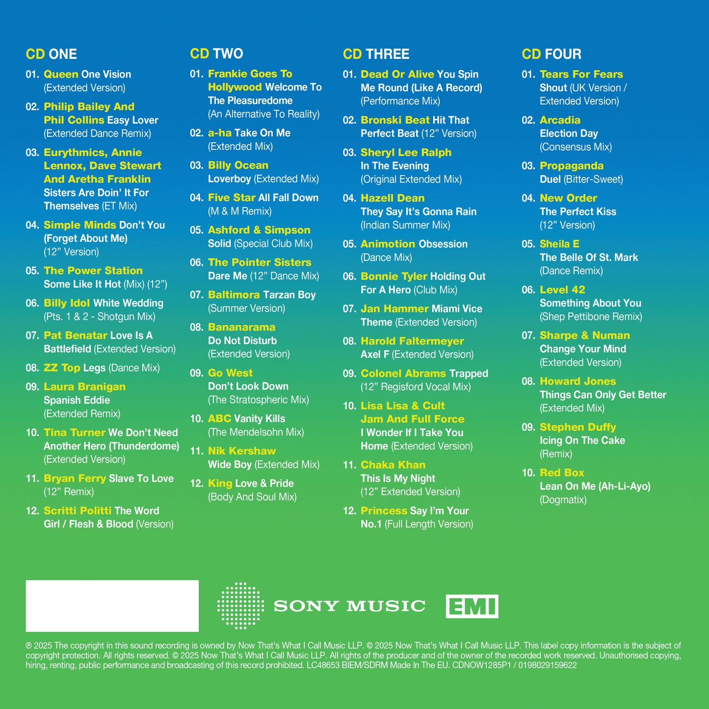 Various - NOW 12" 80s: 1985 - Part 1 [CD]