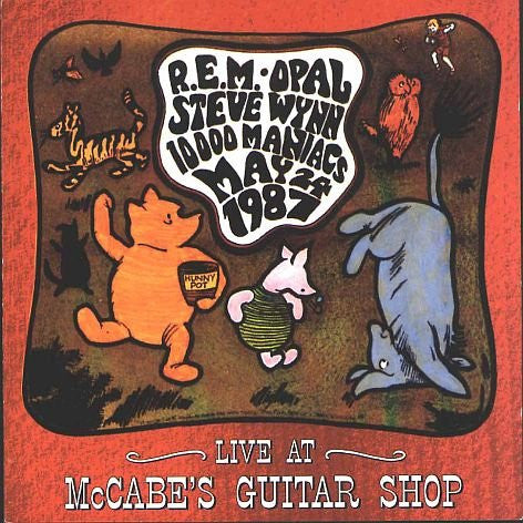 Album cover featuring Winnie the Pooh characters and text listing concert details.