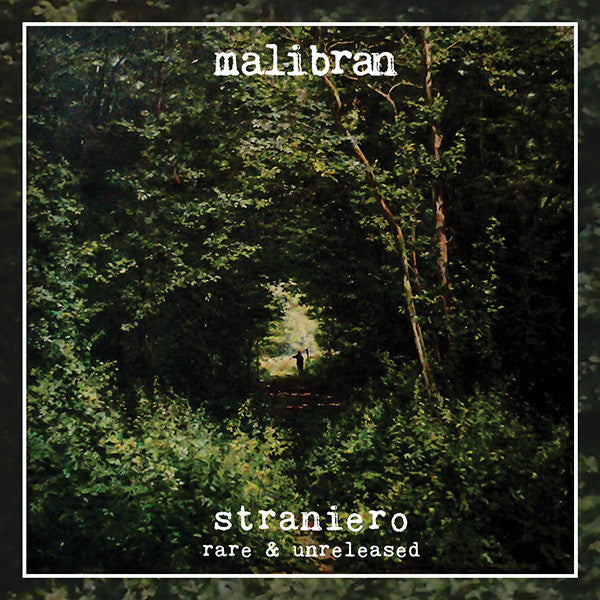 CD cover: dark forest path with a lone figure in the distance.