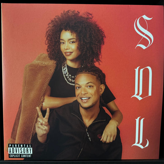 Vinyl record cover featuring two people and the word "Alleen" vertically.