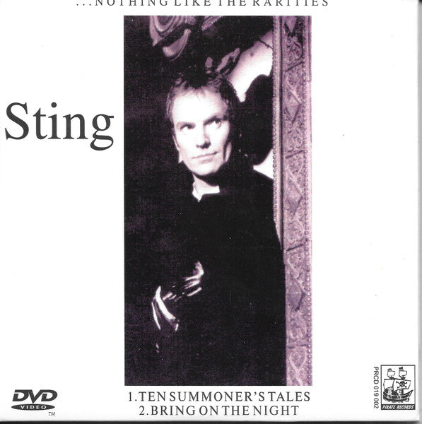 DVD cover featuring a black and white portrait of Sting.