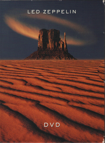 Led Zeppelin "On The Go" DVD cover with desert landscape and butte.