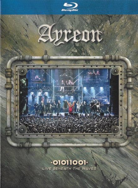 Ayreon Blu-ray cover featuring a live concert stage with a crowd.