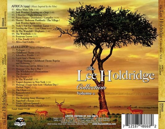 CD case for "The Lee Holdridge Collection: Volu" with a silhouetted tree.