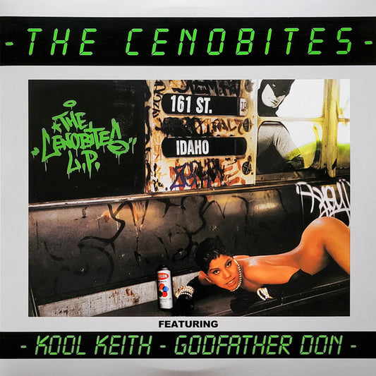 Album cover for Kool Keith/Godfather Don’s “Cenobites” featuring a woman and graffiti.