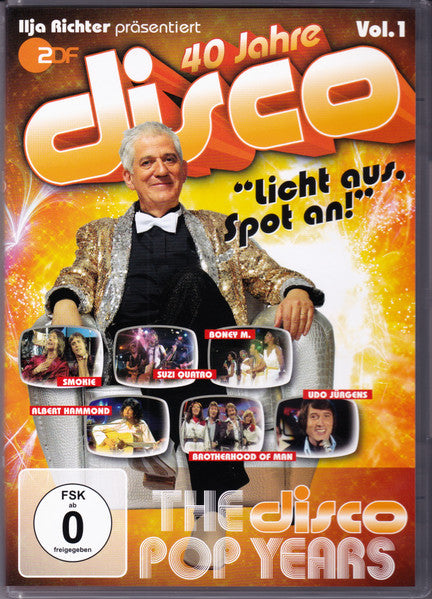 DVD cover for "Ciao Pussycat" featuring a man in a sparkly suit.