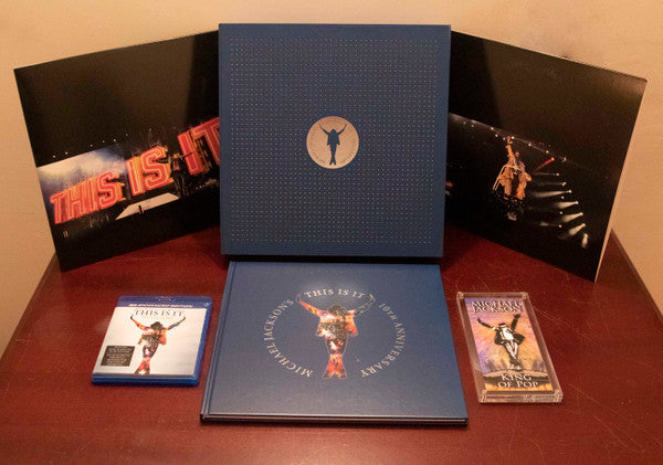 Blu-ray box set of Michael Jackson’s “This Is It” with related media.