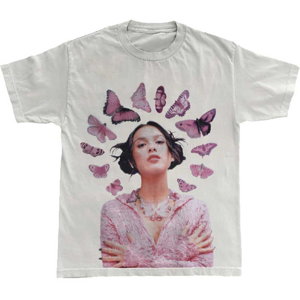 Olivia Rodrigo Unisex T-Shirt: Butterfly Halo (Ex-Tour) (X-Large)
