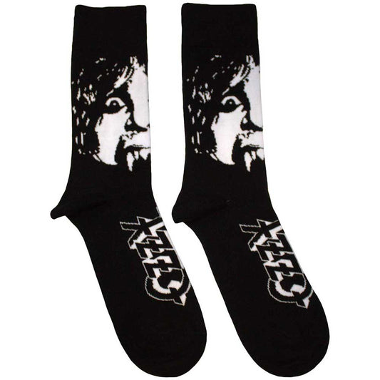 Ankle socks featuring a repeating pattern of Ozzy Osbourne’s face.