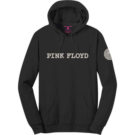 Pink Floyd Unisex Pullover Hoodie: Logo & Prism Applique