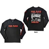 Pink Floyd Unisex Long Sleeve T-Shirt: Animals B&W (Back & Sleeve Print)