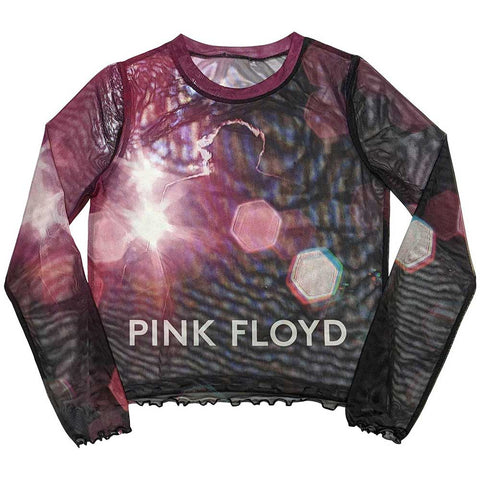 Pink Floyd Ladies Long Sleeve T-Shirt: Knebworth '90 (Mesh)