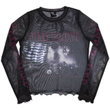 Pink Floyd Ladies Long Sleeve T-Shirt: Live Band (Mesh)