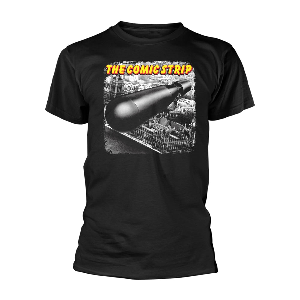 Comic Strip Presents T Shirt Bomb Logo Official Mens - black - Large