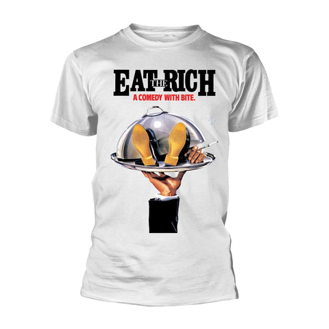 Comic Strip Presents T Shirt Eat The Rich Official Mens White XXL