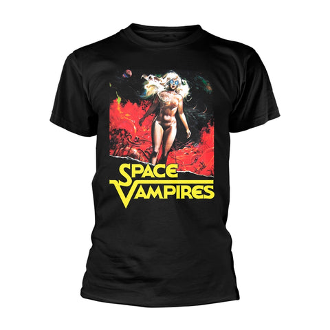 Space Vampires T Shirt Vintage Horror Official Mens Black M