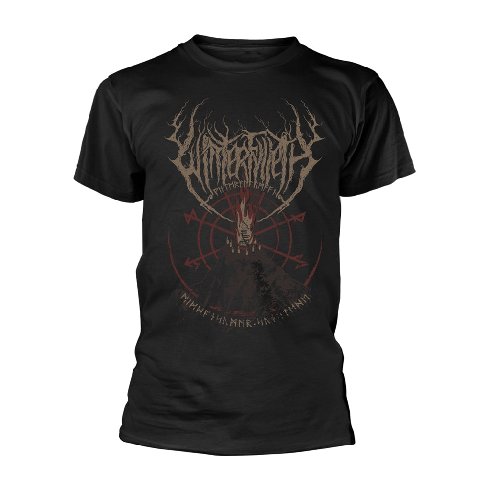 WINTERFYLLETH T Shirt Solstice Band Logo Official Mens Black XXL