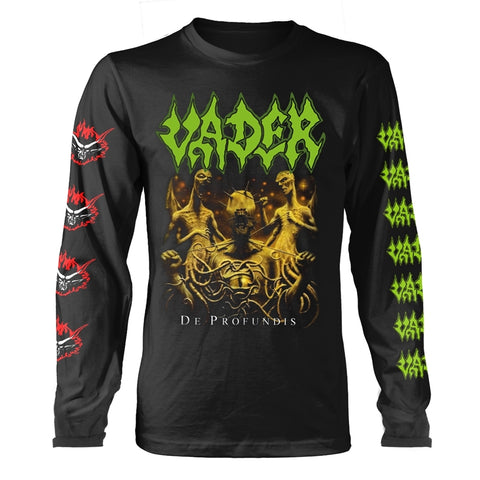 Vader T Shirt De Profundis Band Logo Official Mens Black Long Sleeve M