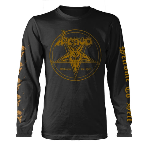 Venom Welcome To Hell (Gold) Long Sleeve T-Shirt