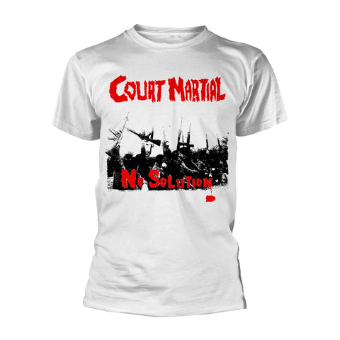 Court Martial No Solution (White) T-Shirt