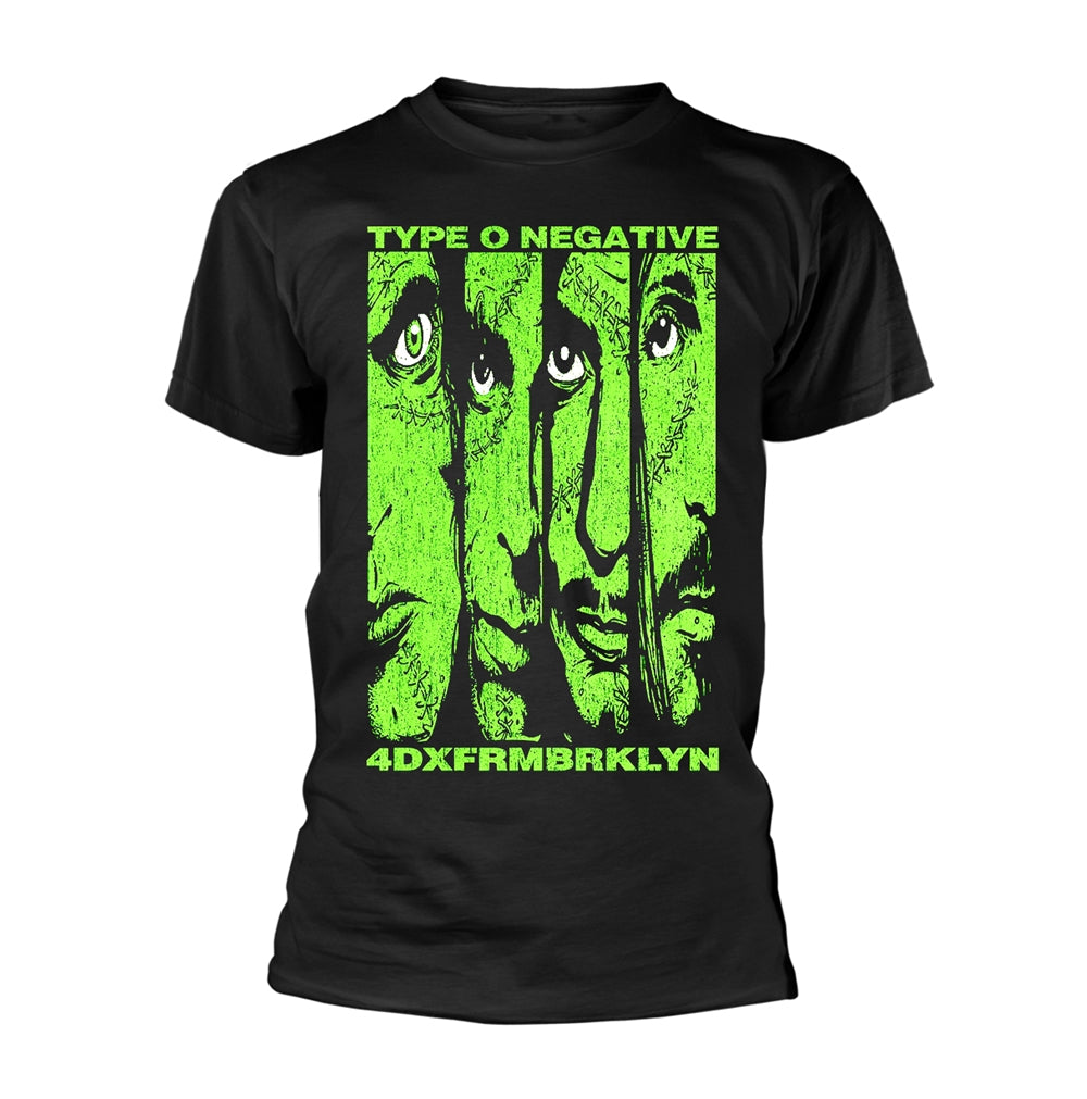 Plastic Head Type O Negative 'Faces' (Black) T-Shirt (xx-Large)
