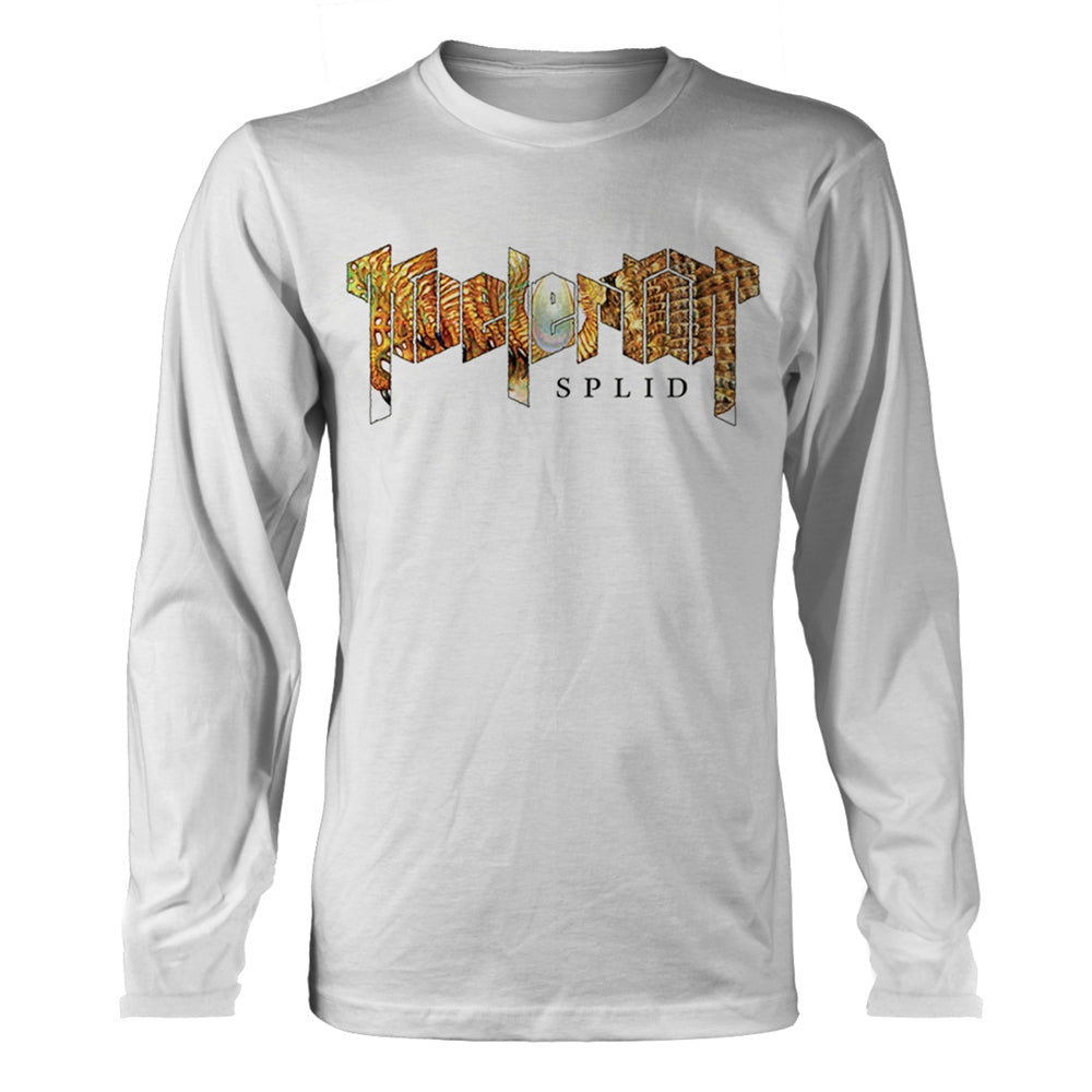 Kvelertak T Shirt Splid Band Logo Official Mens White Long Sleeve XXL