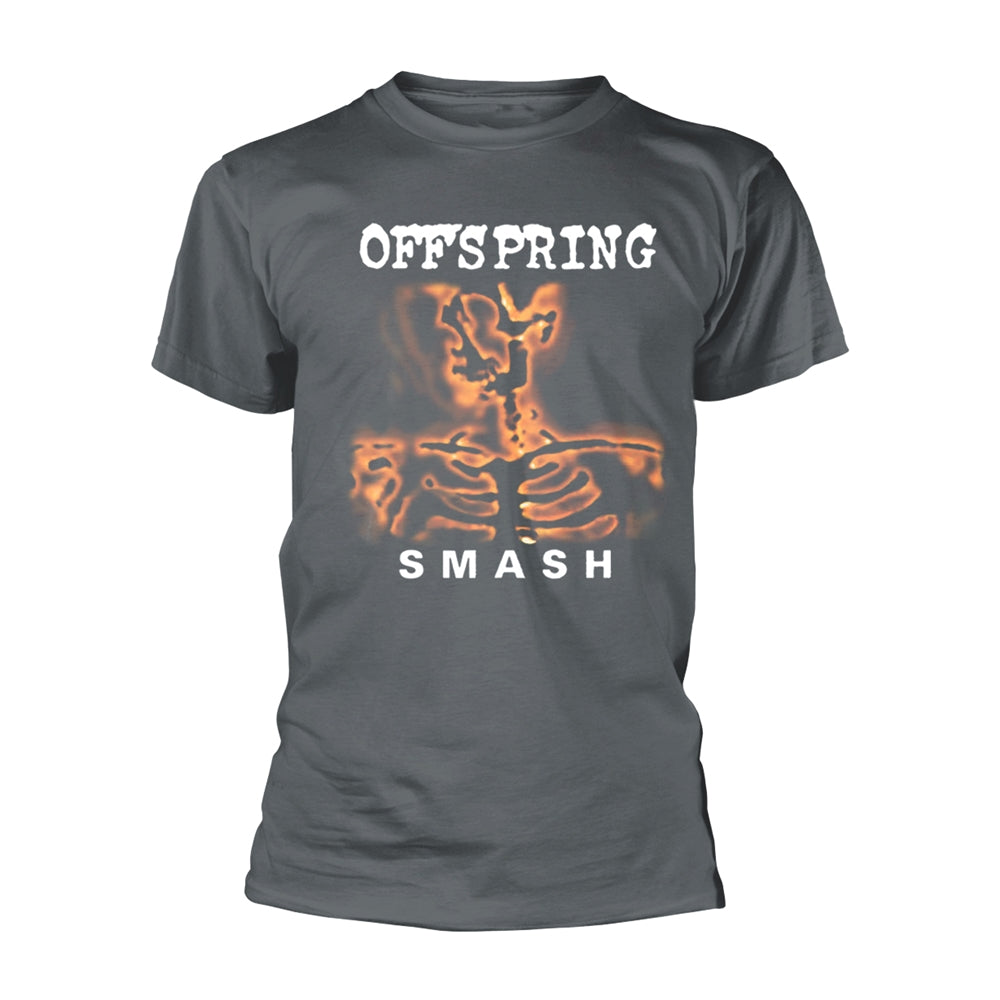 Official T Shirt The Offspring Grey Spray Logo Smash #2 Skeleton XXL