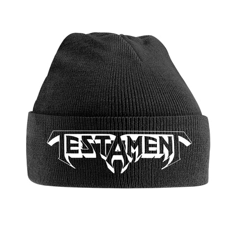 Testament Beanie Hat Band Logo Official Black One Size