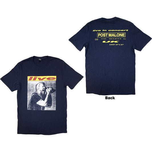 Post Malone Unisex T-Shirt: Live In Concert