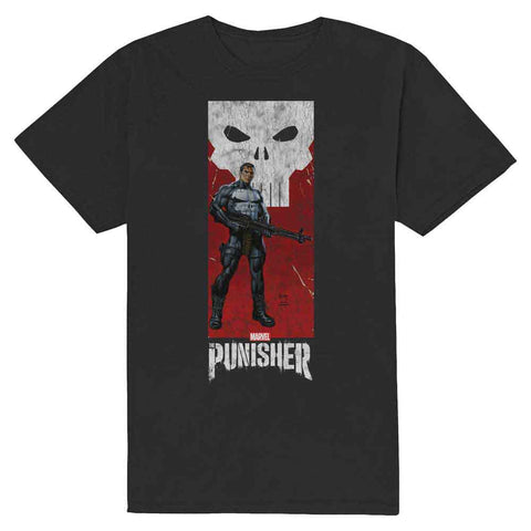 Marvel Comics Unisex T-Shirt: Punisher Holding Gun