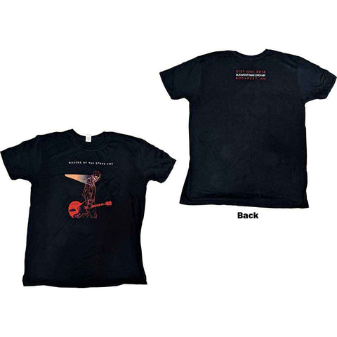 Queens Of The Stone Age Unisex T-Shirt: Budapest 2018 (Ex-Tour & Back Print)