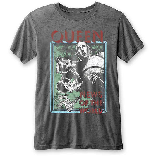 Queen Unisex Burnout T-Shirt: News of the World